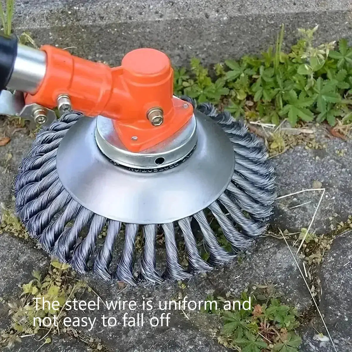 Universal Upgrade 6 To 8 Inch Weed Brush Cutter Head For Lawn Mower Grass Trimmer Steel Wire Wheel