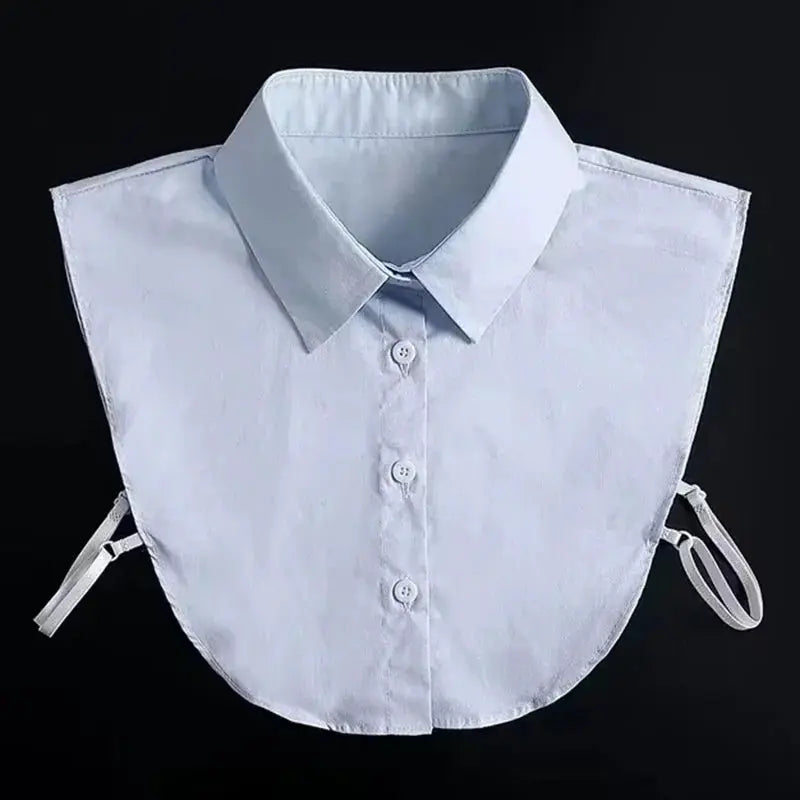 Detachable White Faux Collar With Front Tie For Women And Girls Vintage Lace Blouse Collar