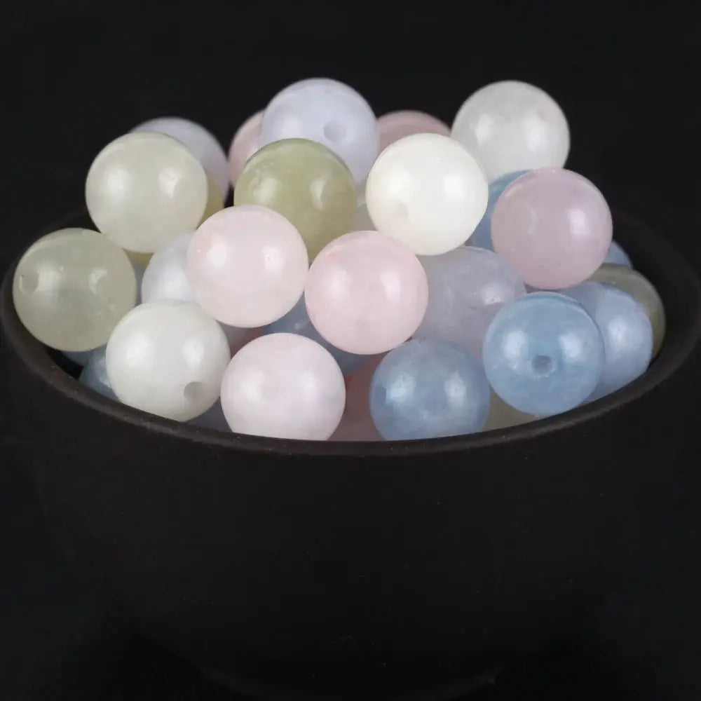 Natural Round Gemstone Beads Mix Tiger Eye Amazonite Lava Turquoise Agate Jasper Garnet for Jewelry Making DIY