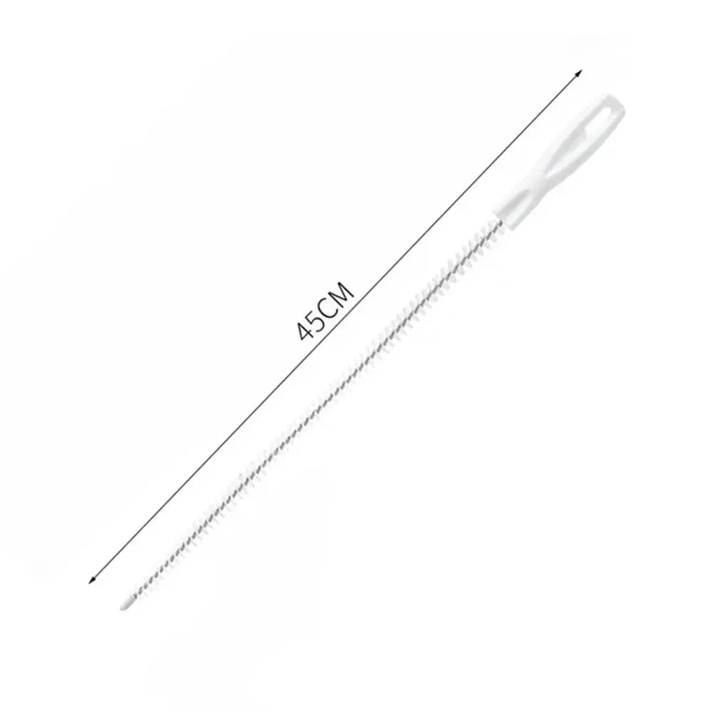 Simples Market pipe dredging brush, 45cm flexible drain cleaner with white handle and bristles