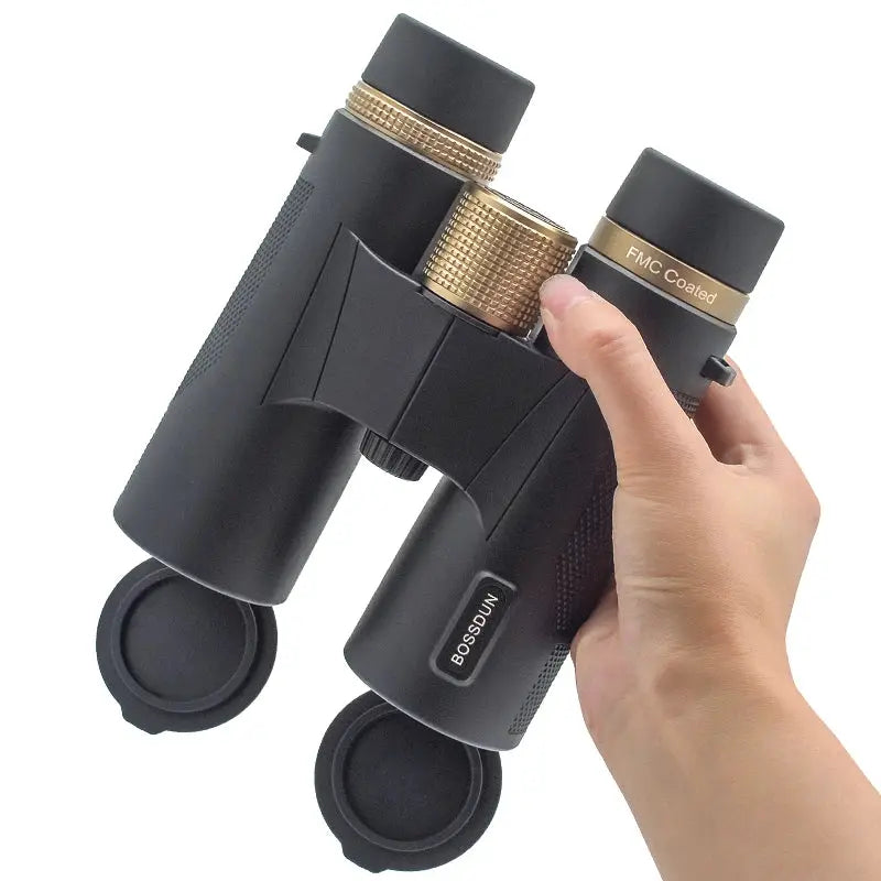 Binoculars 12x42 HD with metal body, black finish, FMC coated eyepieces, Bosdun brand