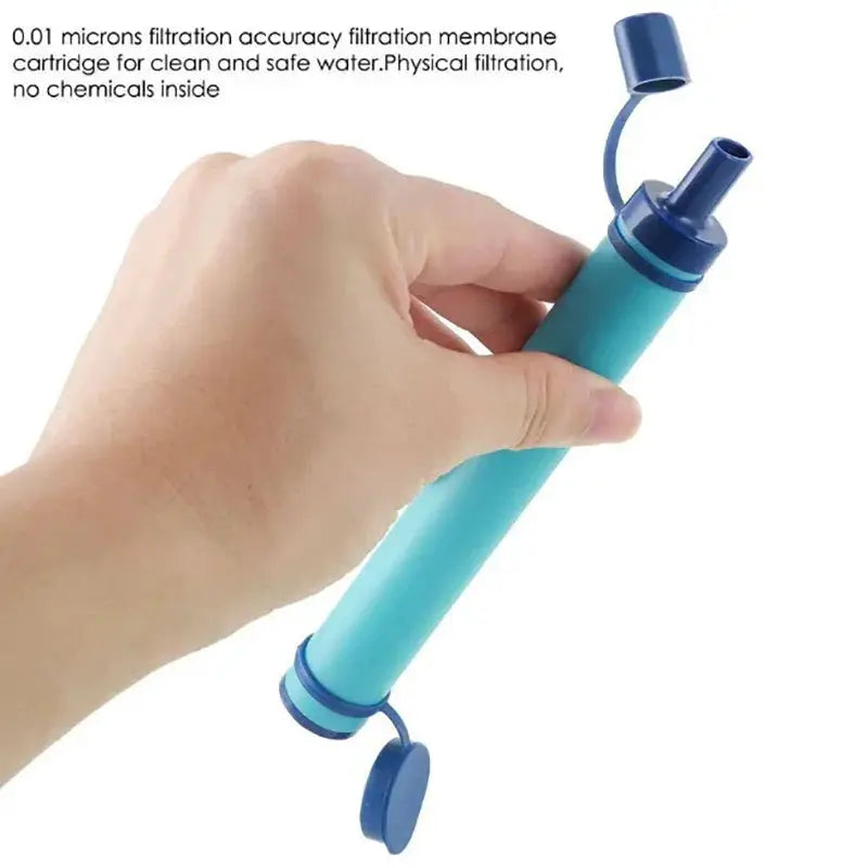 Outdoor Mini Water Filter Straw for Camping Purification Portable Hiking Water Purifier for Survival or Emergency Supplies