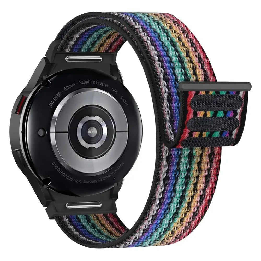Band For Samsung Galaxy Watch 7/6/4/classic/5 pro 44mm 40mm wrist No Gaps Nylon sport loop correa bracelet Galaxy Watch 7 Strap