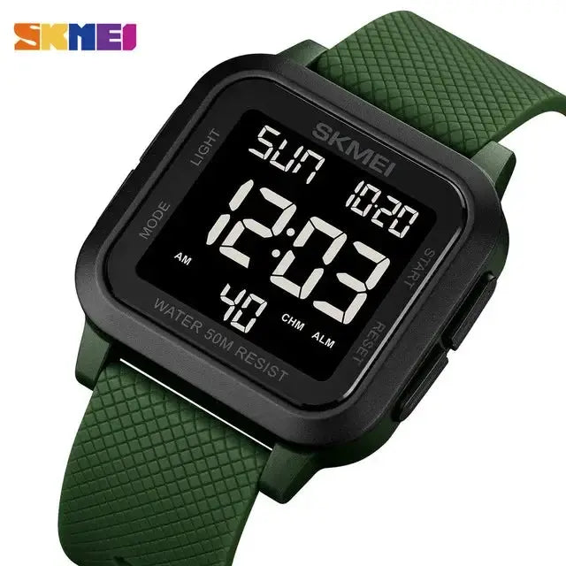SKMEI 1894 Sport Electronic Watch for Men Shockproof Waterproof Countdown Mens Wristwatch Military Alarm Clock 1960 Reloj Hombre