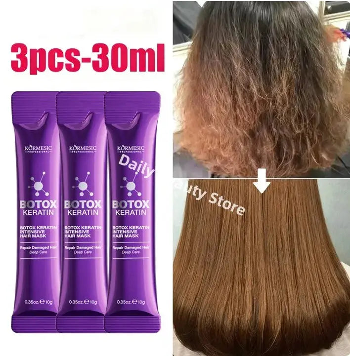 Magical Keratin Hair Mask 5 Seconds Repair Damaged Frizzy Hair Soft Smooth Shiny Nourishing Deep Moisturizing Hair Care