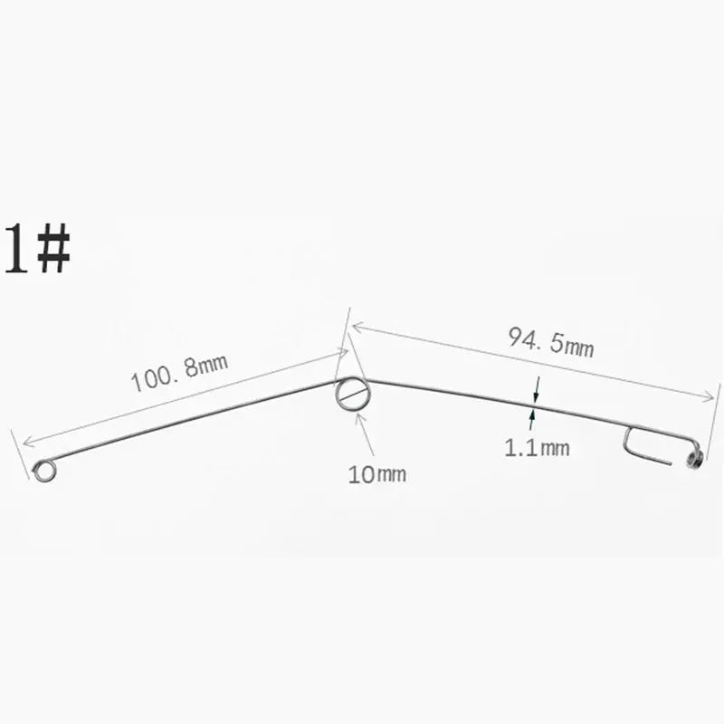 Rustproof Fishing Line Splitter With Automatic Spring Ejection Double Hooks Contactor Space Bean Line Swivel Outdoor Jig Accessory