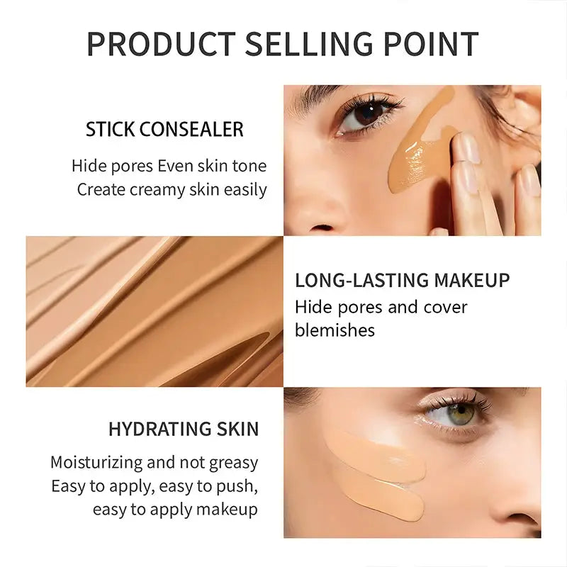 O'CHEAL Temperature Changing Foundation Stick Adaptive Shade Natural Matte Coverage and Pore Minimizing