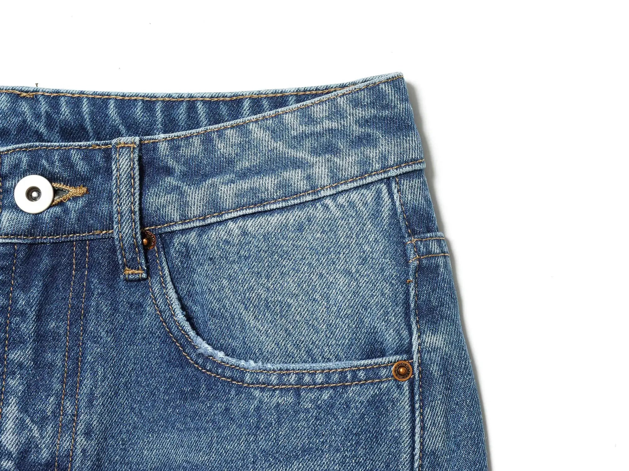 European And American Style 2025 Winter Mid Waist Balloon Jeans
