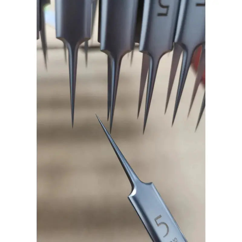 No.5 ultra-fine blackhead tweezers by Simples Market with precision needle tips