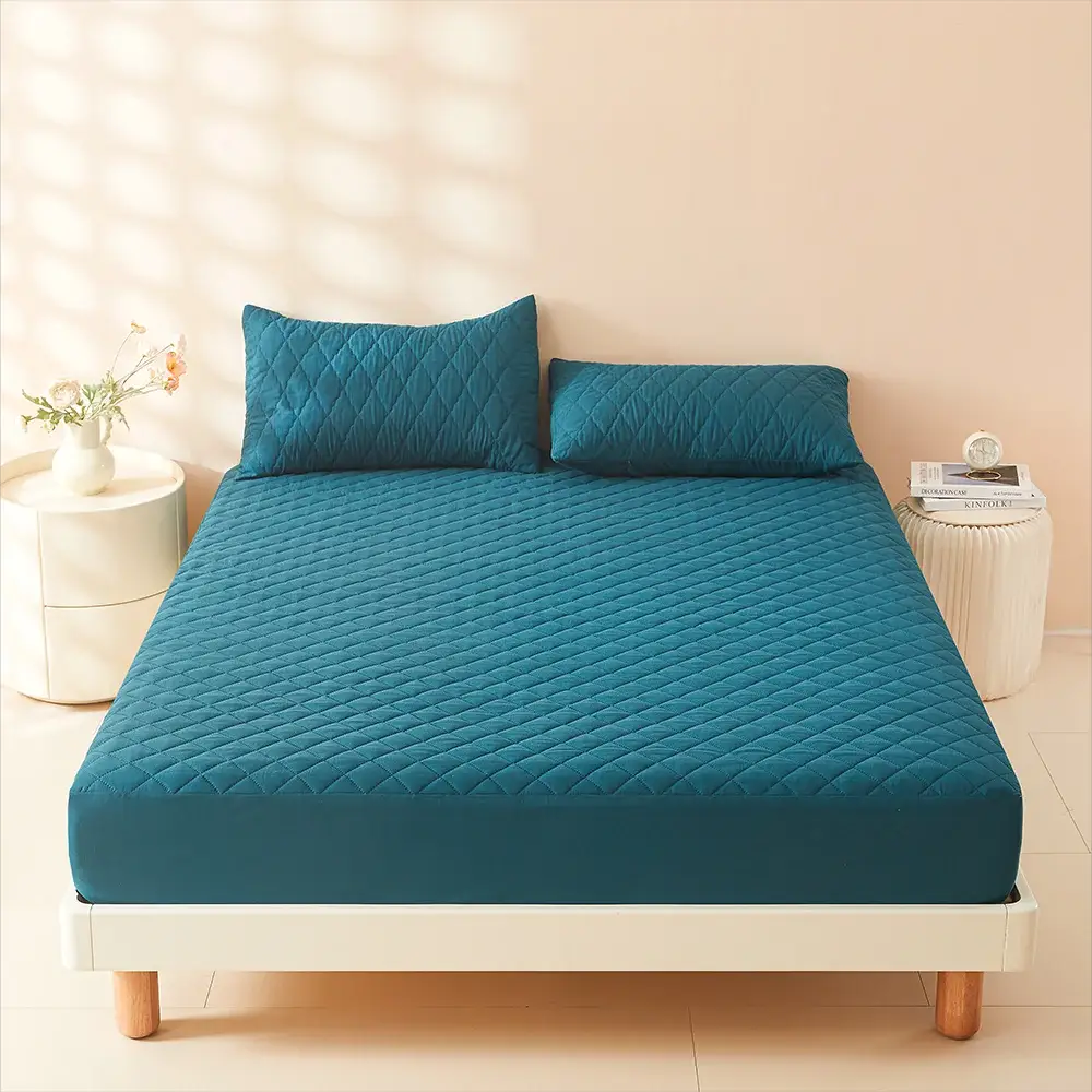 1pc 3D Air Fabric Thick Mattress Cover 100% Waterproof Mattress Protector Soft Breathable Fitted Bed Sheet