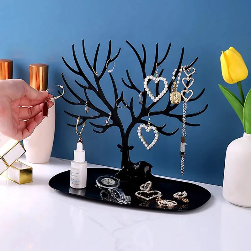 Aurora Home Acrylic Tree Jewelry Display Stand Desktop Organizer For Earrings Necklaces Rings Bracelets