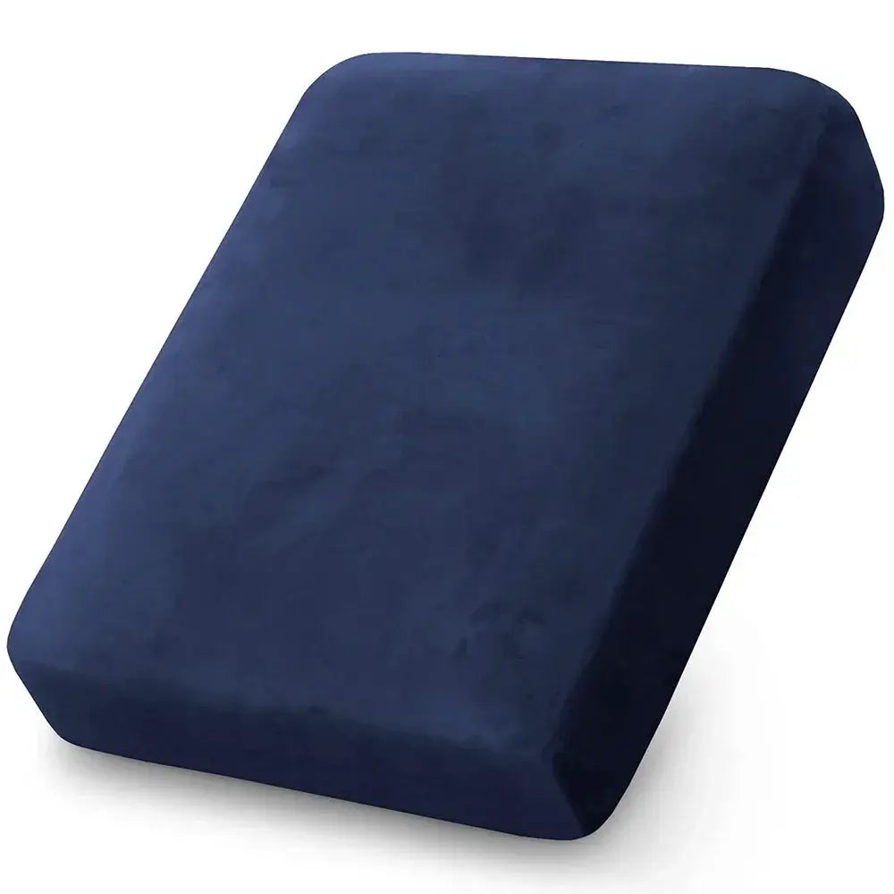 Velvet sofa cushion cover navy blue for living room sofas