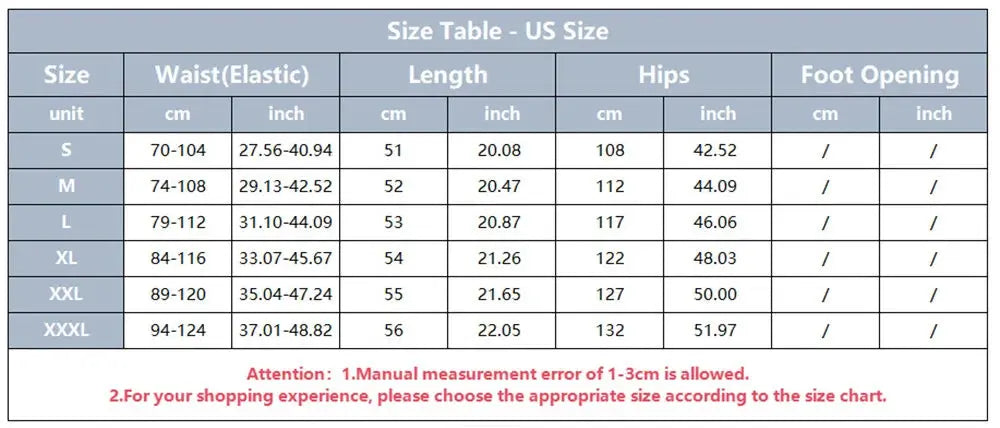 Simples Market women's cotton-linen summer casual shorts size chart with waist, length and hips for sizes S-XXXL.