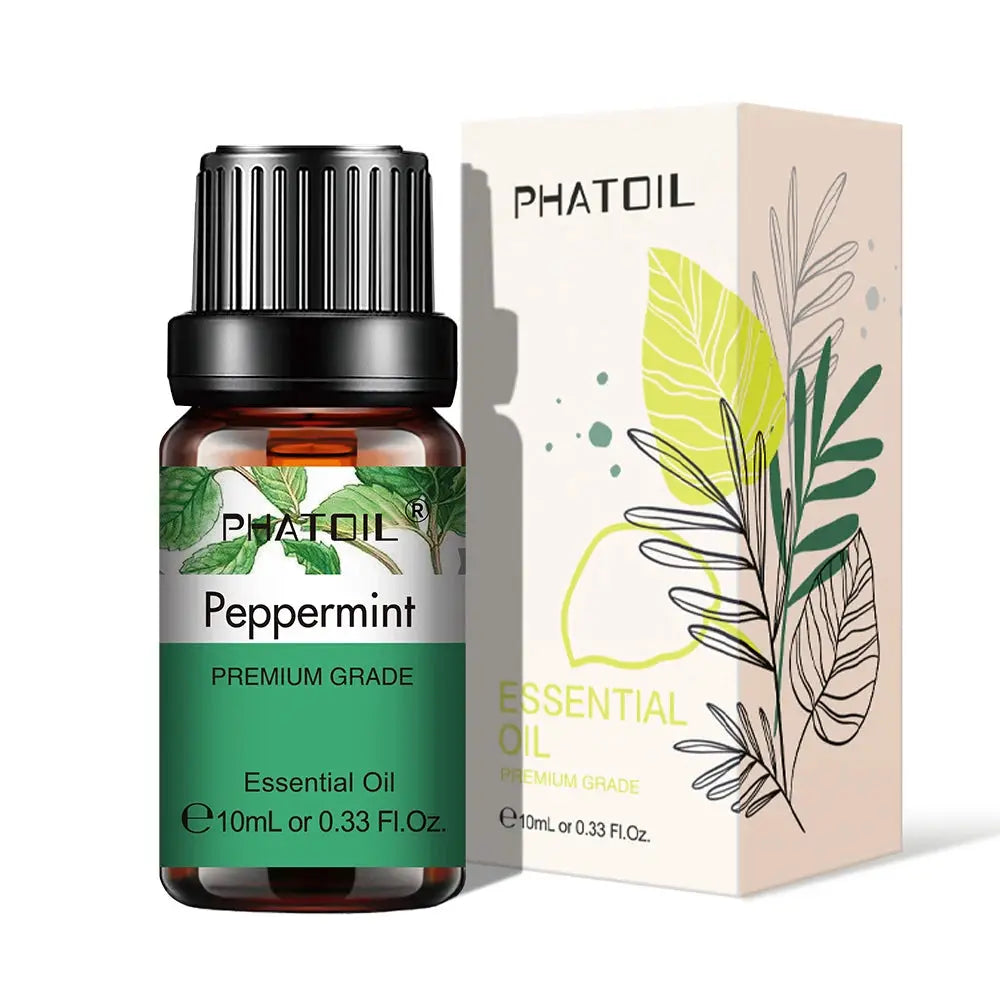 PHATOIL 10ml Natural Plant Essential Oil Eucalyptus Lavender Bergamot Vanilla Peppermint For Diffuser