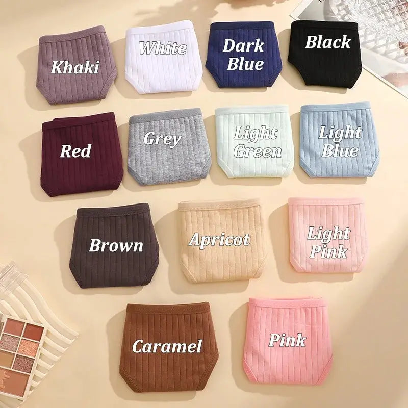 Women's G-string panties in ribbed cotton, Simples Market, assorted colors (13 shown)