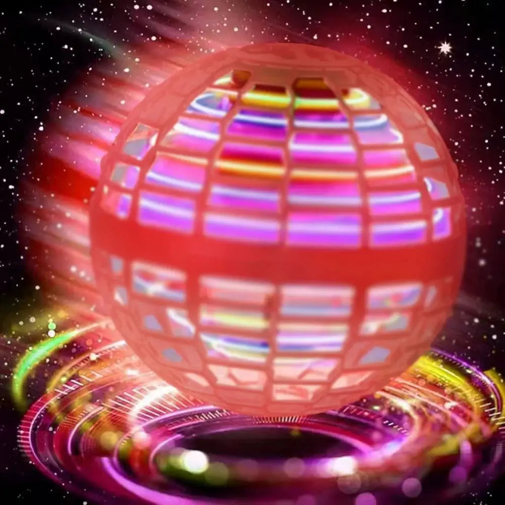 Flying Ball Hand Controlled Color Led Cosmic Globe 360 Degree Rotation Indoor Outdoor Toy For Kids