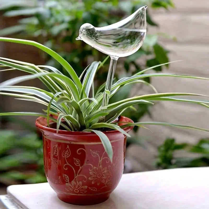 Imitation Glass Plastic Bird Automatic Water Dispenser With Travel Drip Hydration For Birds