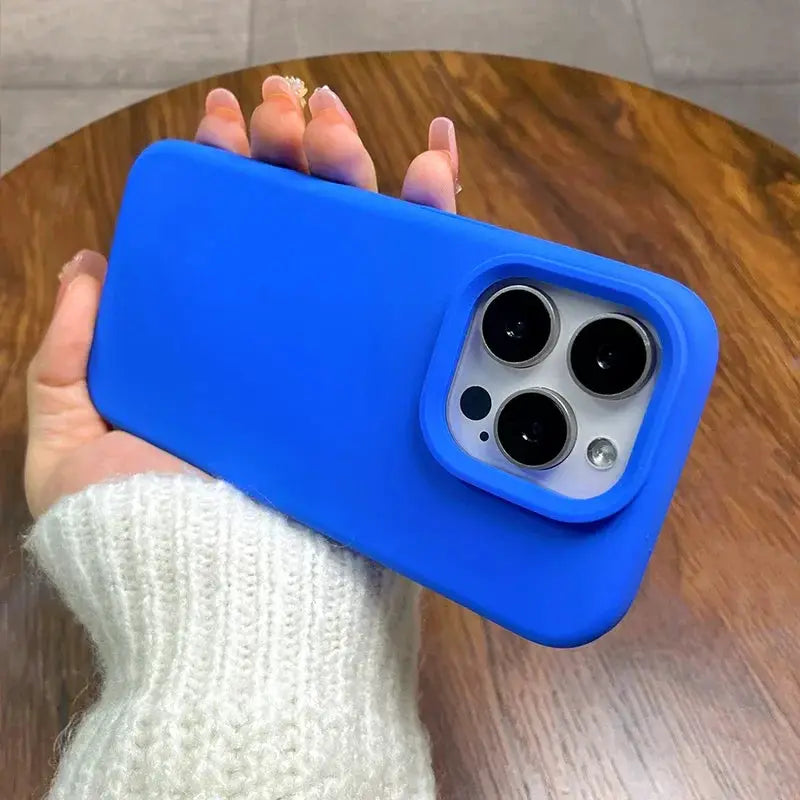 Genuine Liquid Silicone Rugged Case for iPhone 11 to 16 Pro Max Plus Shockproof Soft Back Titanium Gray