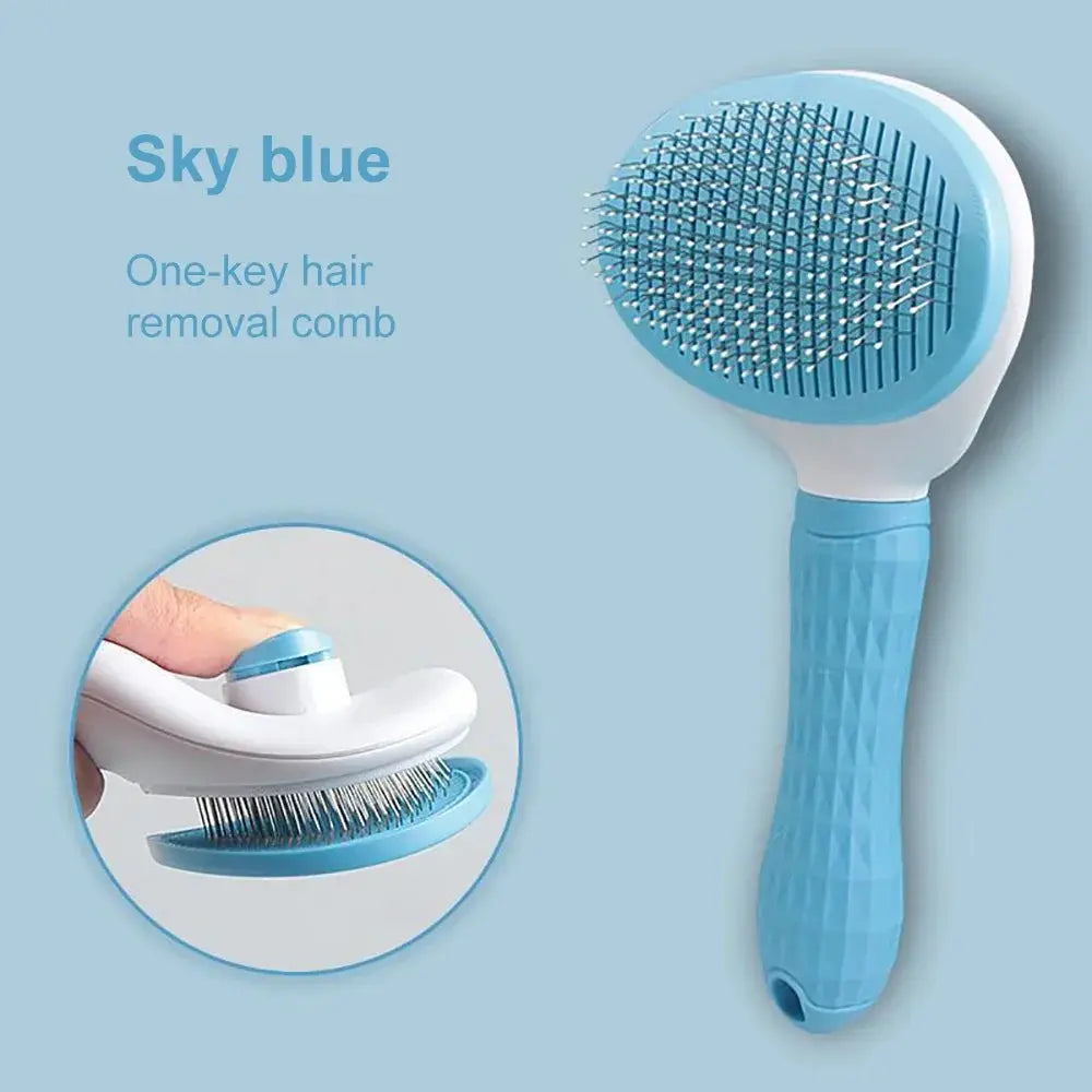 Dog Hair Remover Brush for Cats and Dogs Long Hair Grooming Comb for Shedding and Cleaning Bath Brush Pet Supplies