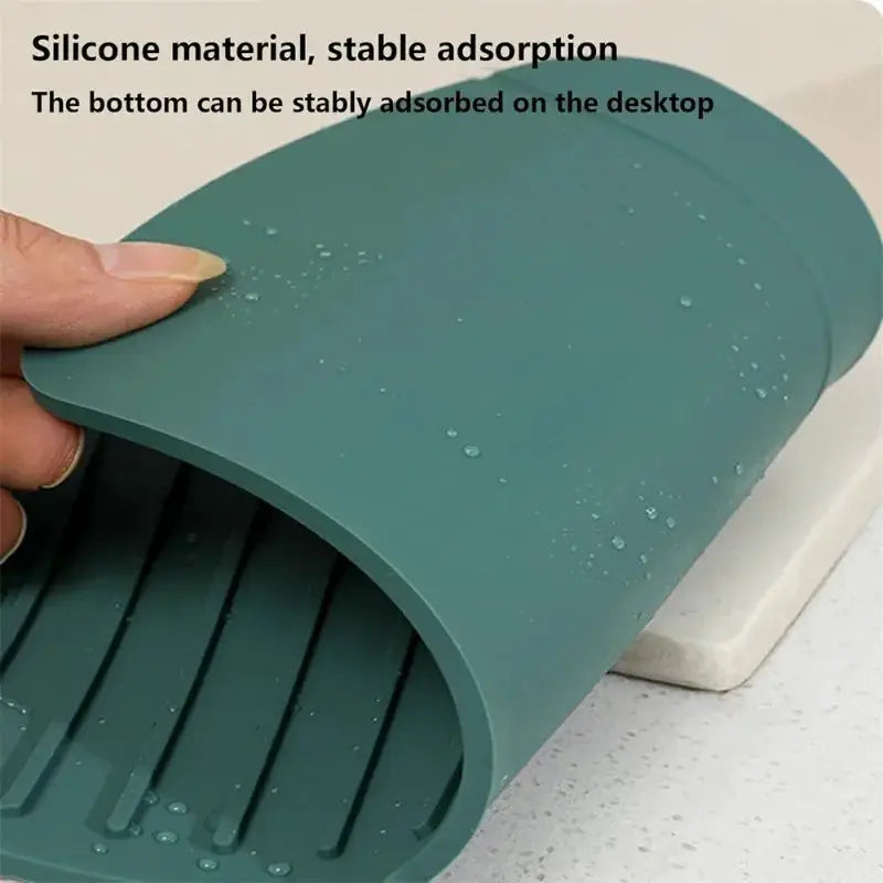 Silicone Faucet Water Catcher Mats For Kitchen Sink Anti Slip Spill Proof Drying Splash Guard Pads