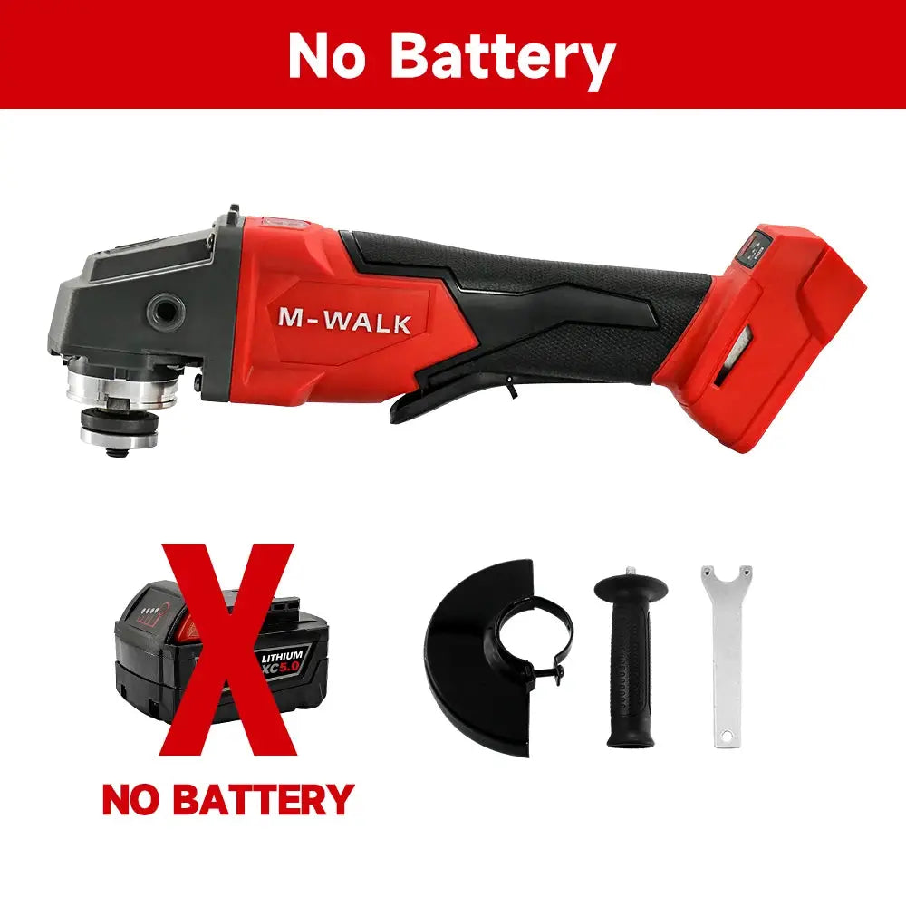 M-WALK 8500 RPM High Speed Brushless Angle Grinder 100 And 125mm With Safety Guard For 18V M-WALK Battery