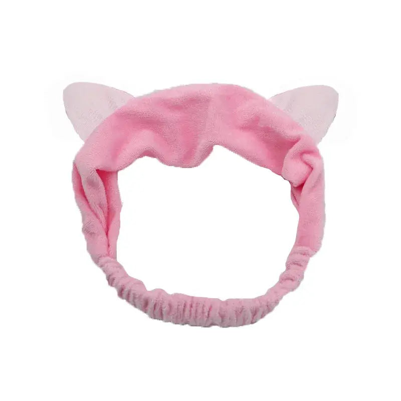 BambooBloom Rabbit Ear Headband Soft Bamboo Fiber With Elastic Strap For Washing And Makeup