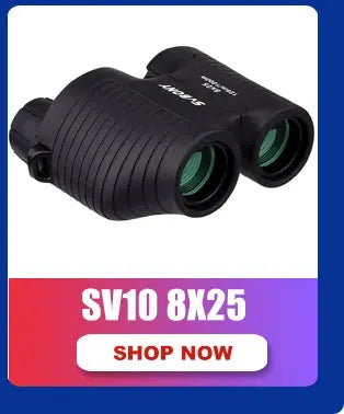 SVBONY SV28 compact binoculars, black waterproof with FMC coating