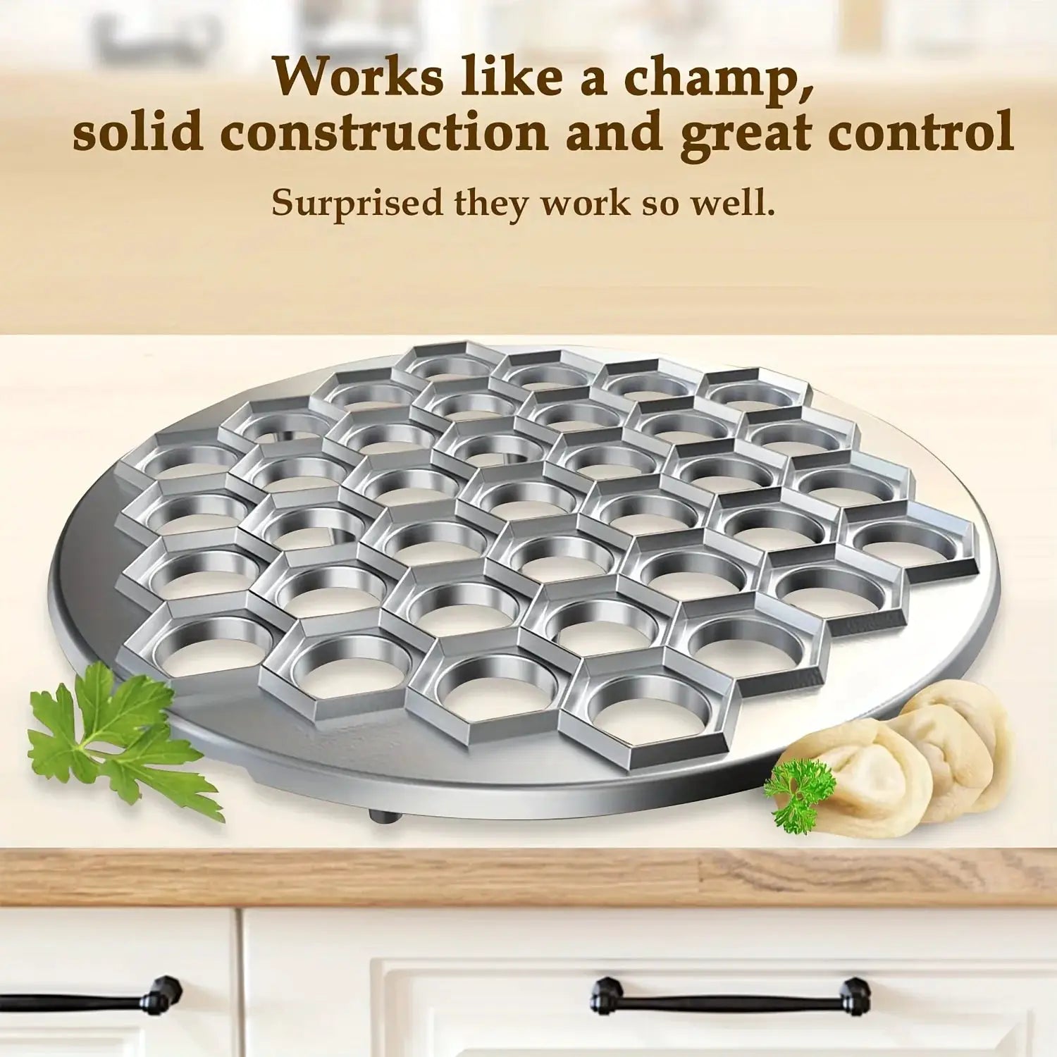 Aluminum Dumpling Maker Tool 37 Hole Ravioli Press For Homemade Pasta And Meat Fillings Pastry Mold Kitchen Gadget