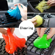 Car cleaning gel, Simples Market 4-color set for universal dust cleanup on auto air vents and interior.
