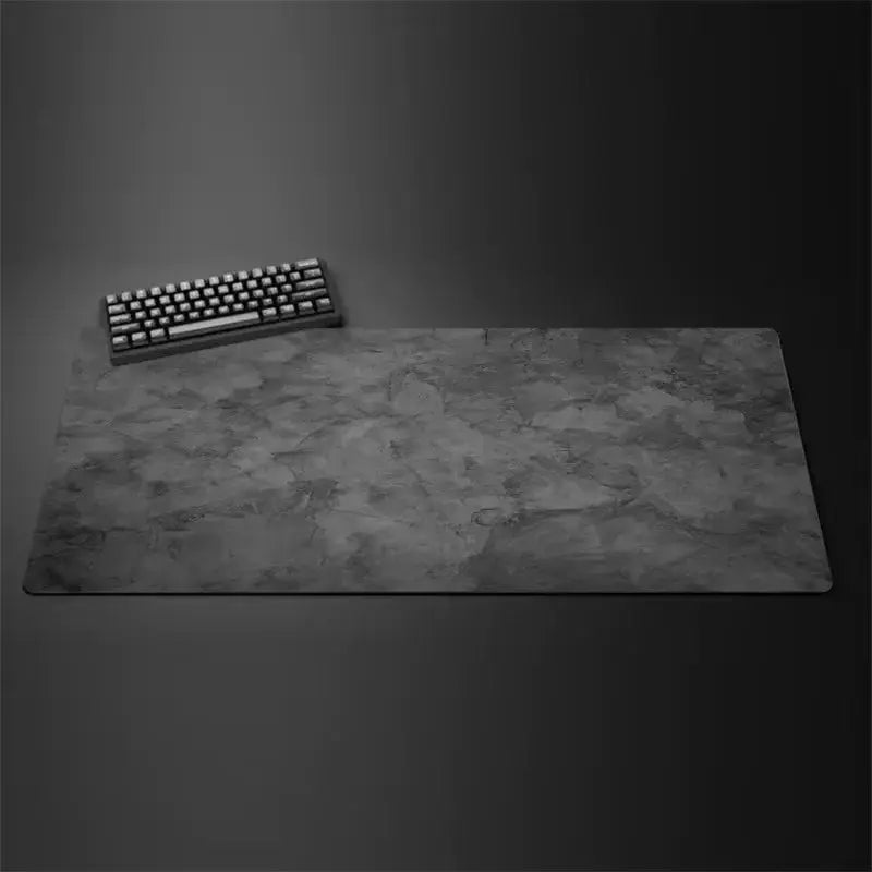 Dapesuom XXL Extended Gray Mouse Pad For Gaming And Work Non Slip Rubber Base Ultra Smooth Surface Desk Mat