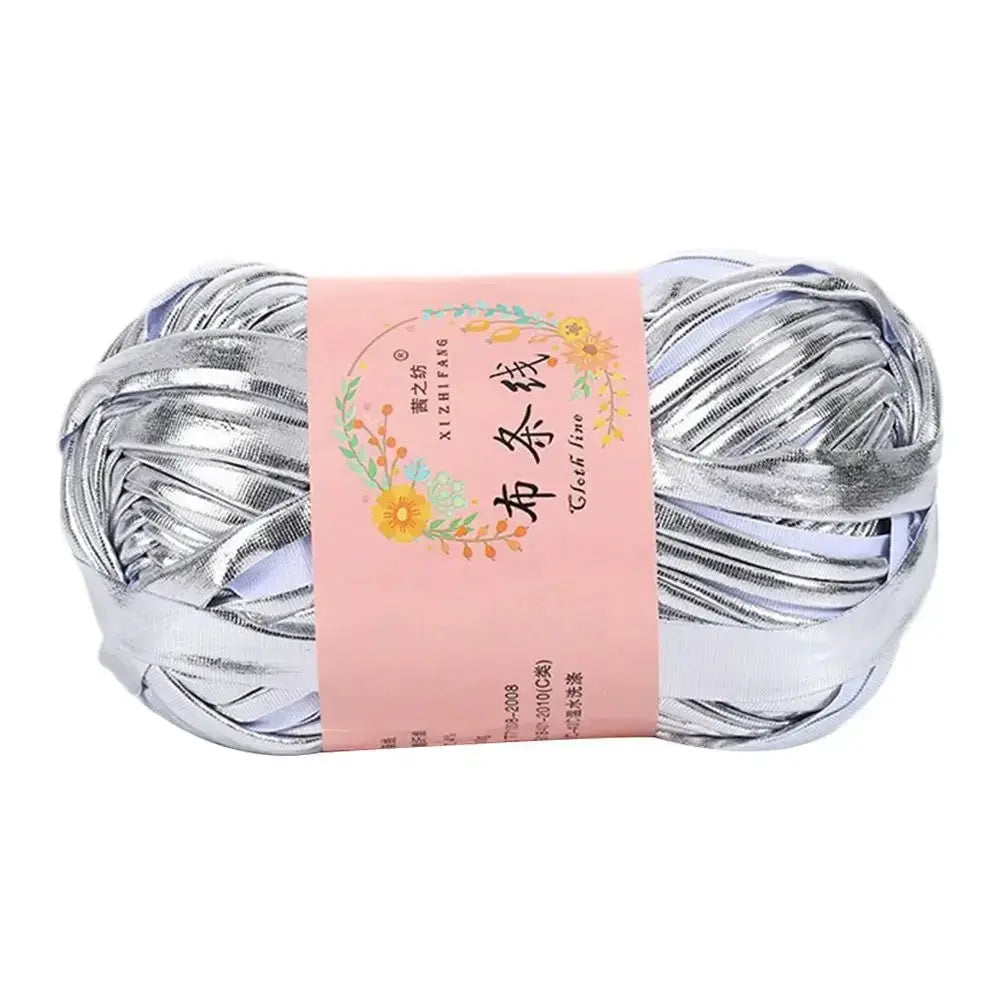 Imitation Leather Crochet Yarn With Magic Color Shine for DIY Sewing and Hand Knitting Ideal for Cushions and Home Decor