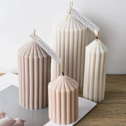 Cylindrical Silicone Candle Mold For DIY Aromatherapy Candles Soap Resin Plaster Crafts 12.1 x 5 x 5 cm - Simples Market