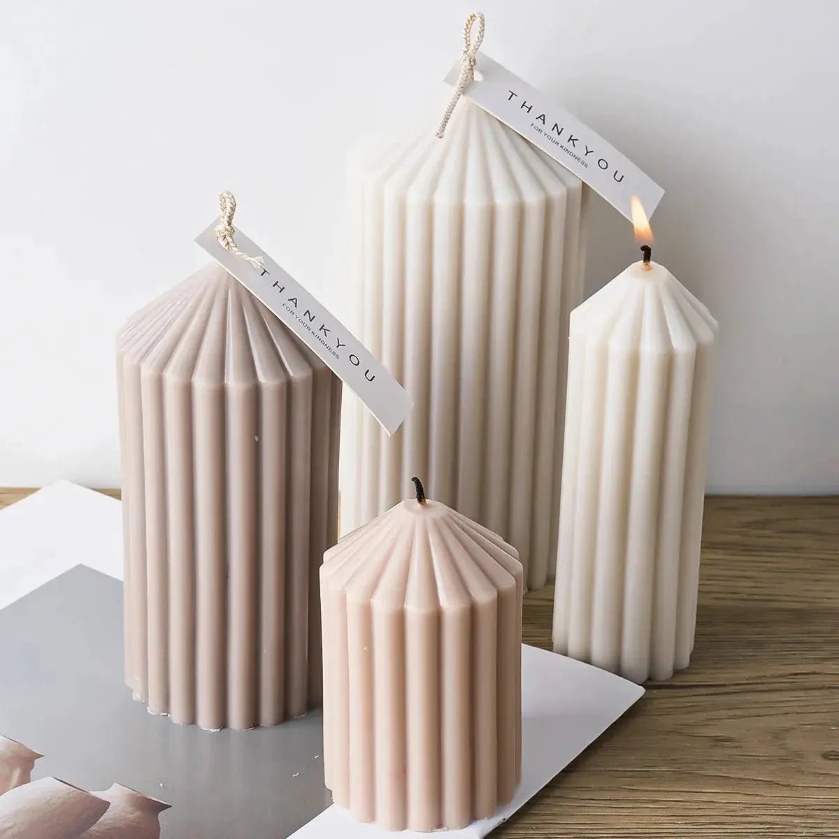 Cylindrical Silicone Candle Mold For DIY Aromatherapy Candles Soap Resin Plaster Crafts 12.1 x 5 x 5 cm - Simples Market