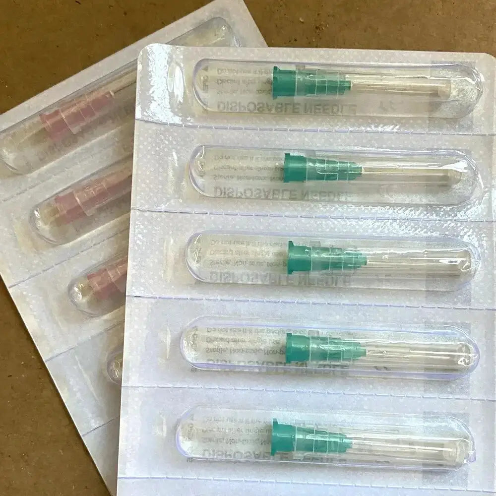 32G Disposable Syringes with Superfine Needles for Painless Dental and Beauty Irrigation 4mm 6mm 13mm Eyelid Tool