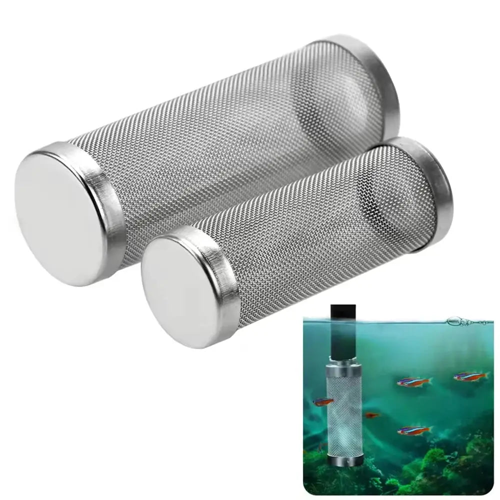 Stainless Steel Water Inlet Protective Sleeve For Aquarium Filter And Water Inlet Screen Sleeve 1 Piece