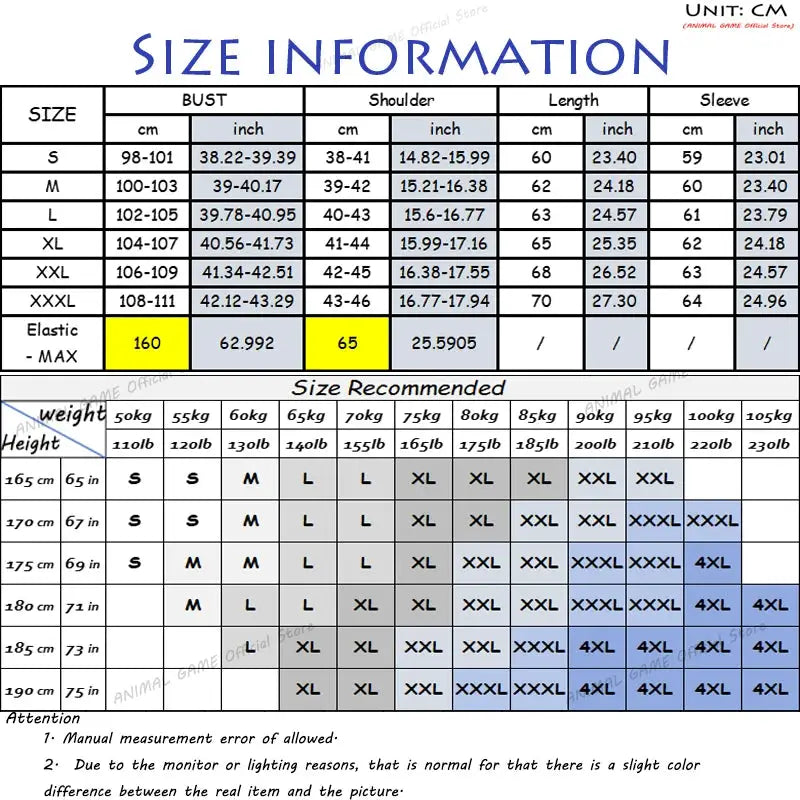 Autumn men's ribbed turtleneck sweater size chart by Simples Market