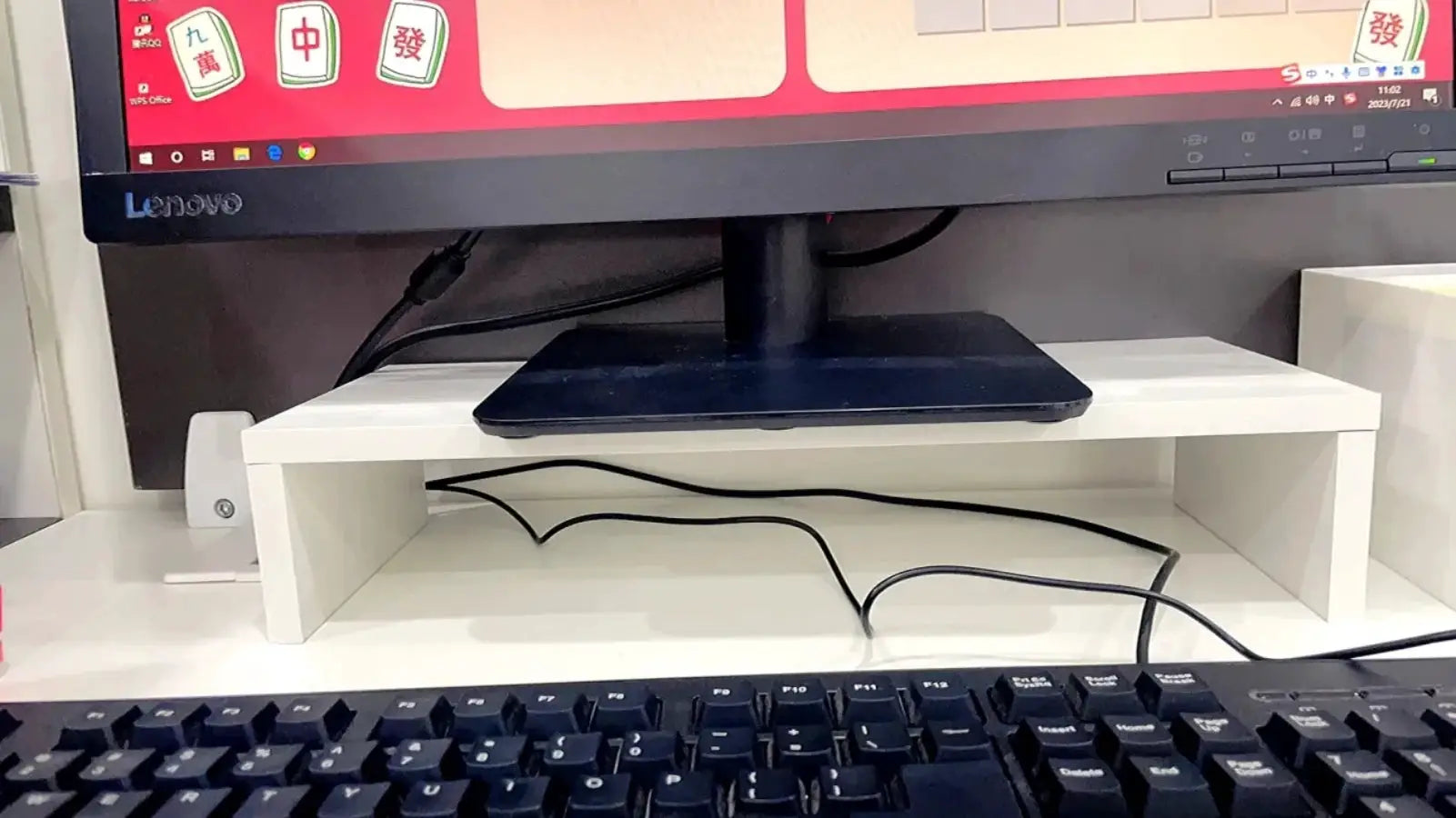 Monitor Riser Stand Ergonomic Laptop Stand Desk Organizer Keyboard Storage For Home Office