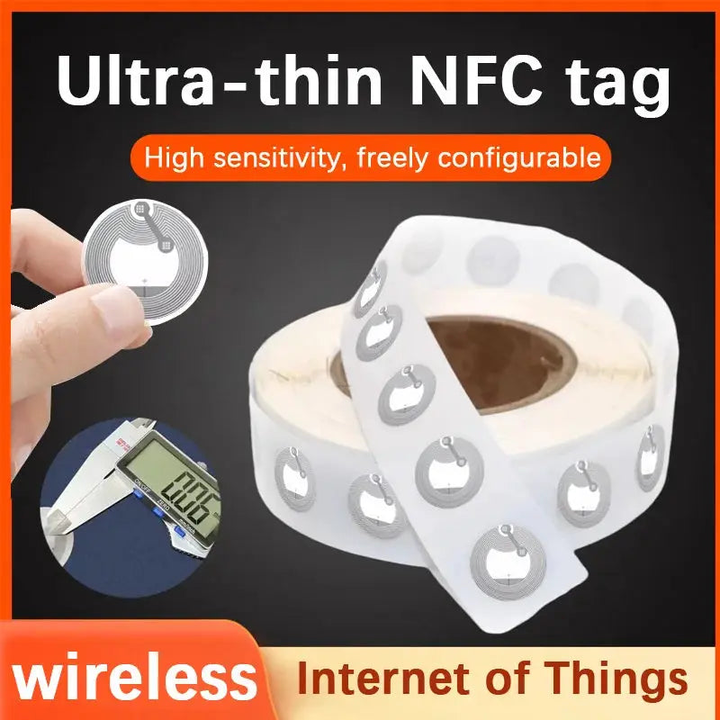 50 Pack NTAG215 NFC Tags Round Cards For Android IPhone Quick Sharing Shortcuts Music Commands