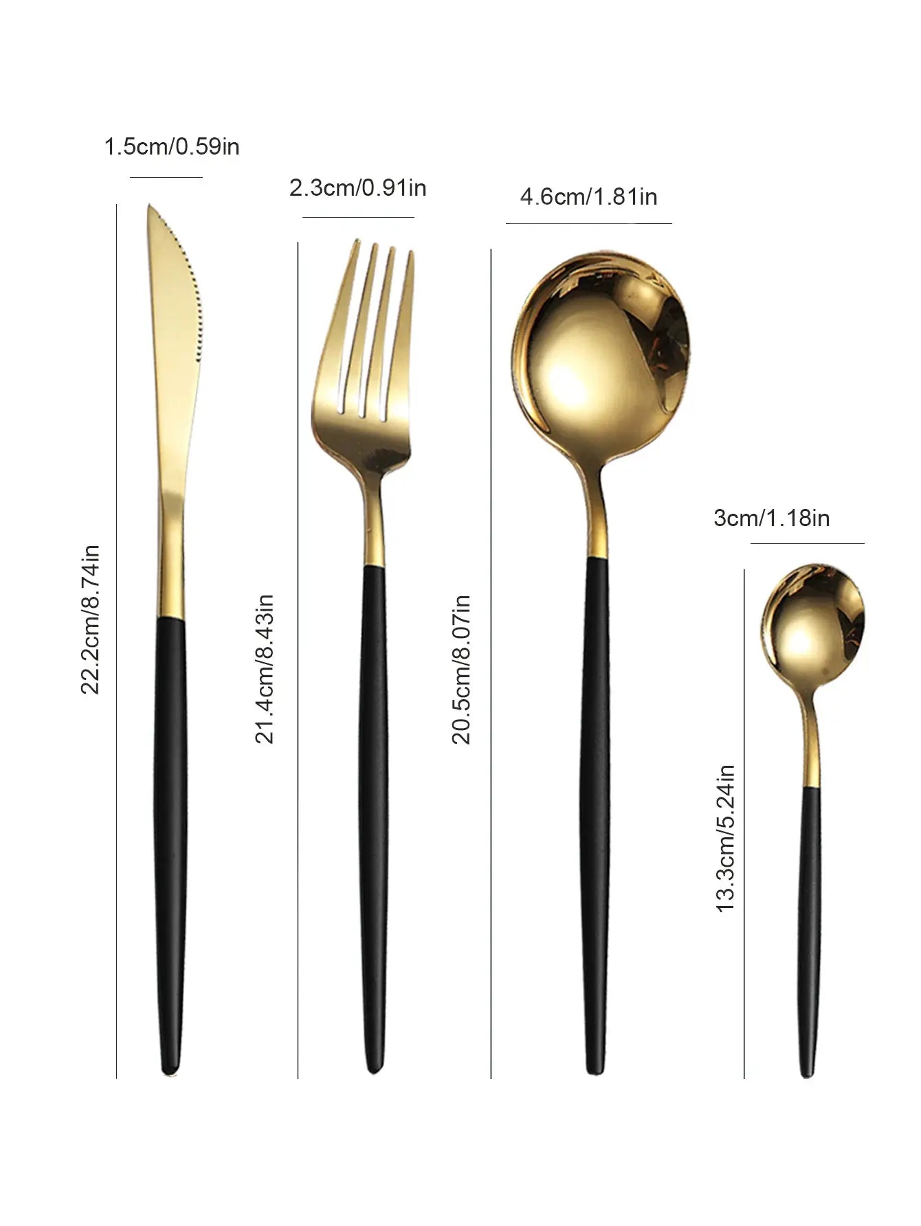 12 Piece Stainless Steel Cutlery Set With Portuguese Design Includes Steak Knives Forks Dessert Spoons Coffee Spoons