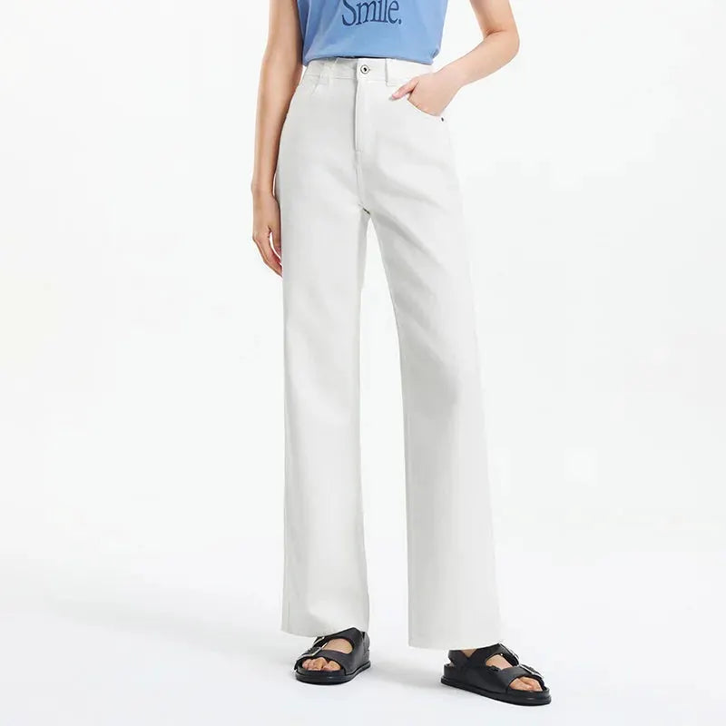Semir Jeans Women Cool Feeling Wide Leg Floor Length Pants Summer 2025