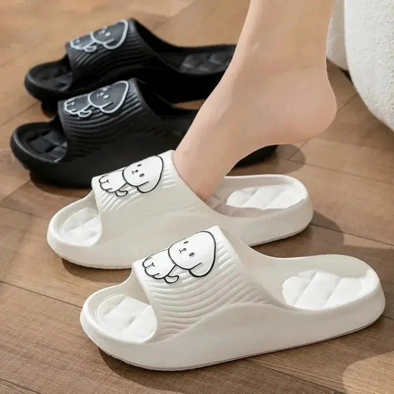 Cloud Cushion Slides For Men Ultra Soft Thick Platform Non Slip Indoor Outdoor Home Slippers