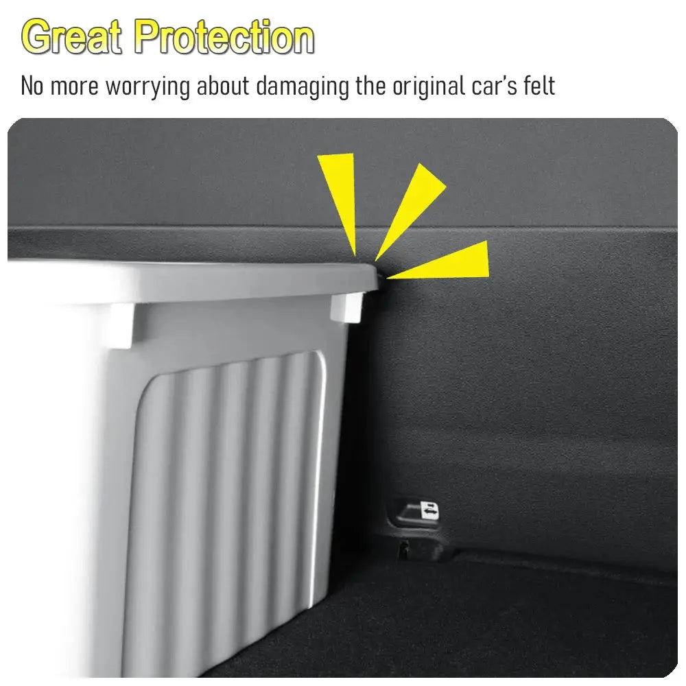 Tesla Model Y Juniper rear trunk mat, anti-dirty protective pad to shield the trunk from dirt.