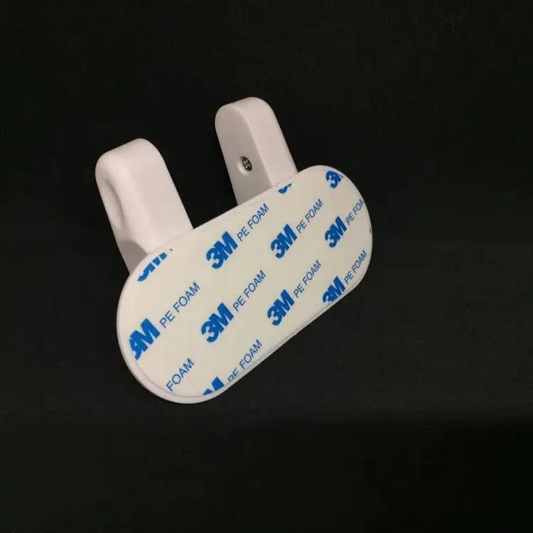 Universal door lever lock, white plastic with 3M PE foam adhesive backing for baby safety latch