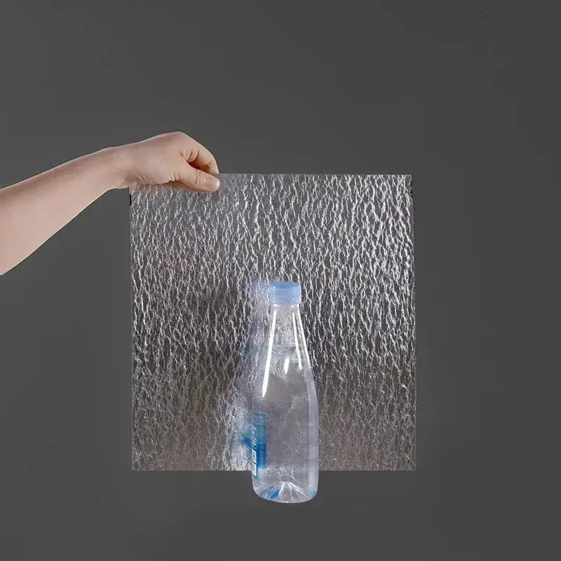 Imitation tile 3D wall sticker sheet in gray marble texture, self-adhesive waterproof decor for bathroom or kitchen