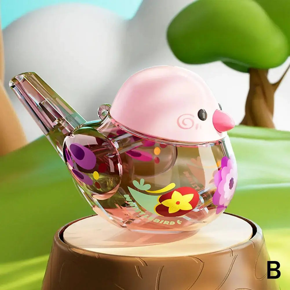 Colorful Bird Water Whistle Made From ABS Material Fun Pipe Toy For Kids Birthday Gifts And Accessories