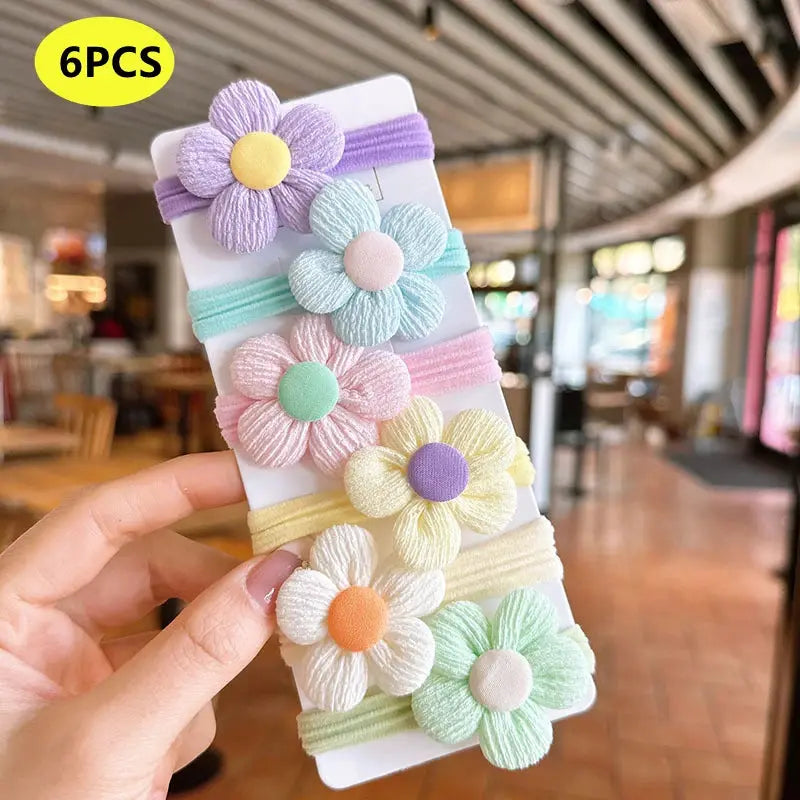 Flower Elastic Hair Bands For Girls Set 20 Or 10 Pieces Hair Accessories Children Headbands Party Birthday Headwear