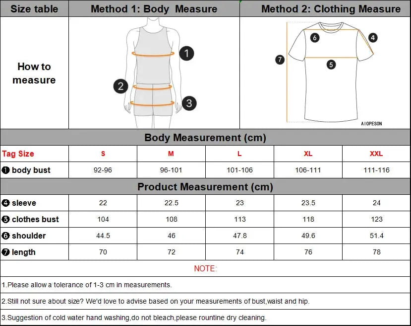 AIOPESON men's solid cotton polo shirt, short sleeves, size chart.