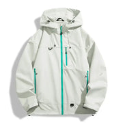 Unisex Hiking Jacket Waterproof Windproof Autumn Hooded Coat For Outdoor Activities Camping Fishing Climbing