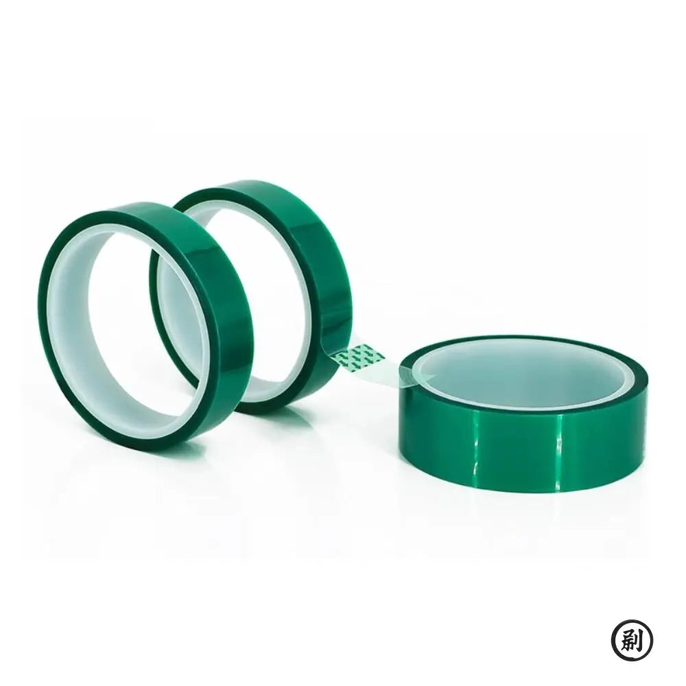 Green Polyester High Temperature Masking Tape With Silicone Adhesive For Painting Powder Coating And Circuit Boards