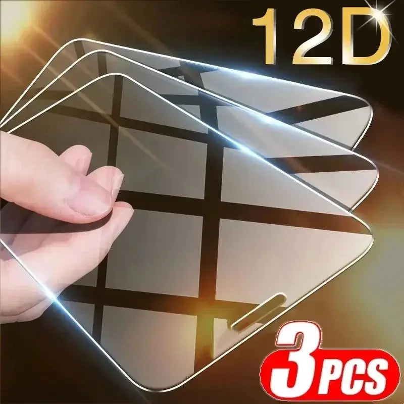 NovaGuard 3 Pack Tempered Glass Screen Protectors For iPhone 7 Through 16 Series 12D Hardness Ultra Clear Touch